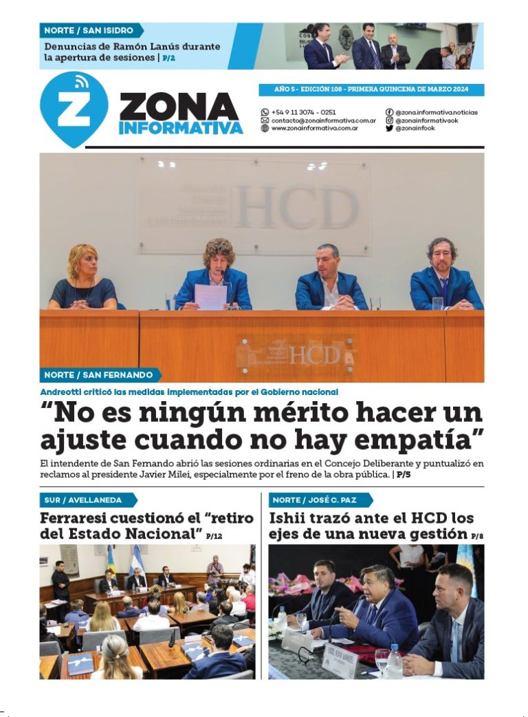 Zona Informativa 1° Quincena de Marzo