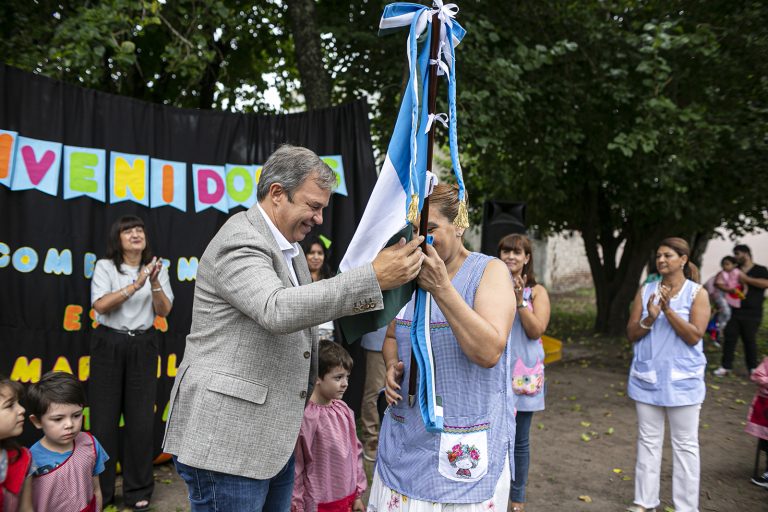 Cascallares encabezó el acto de inicio de clases en Almirante Brown