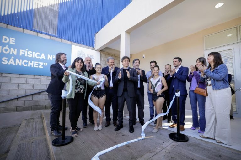Kicillof inauguró nuevo edificio del Centro de Educación Física de Don Orione