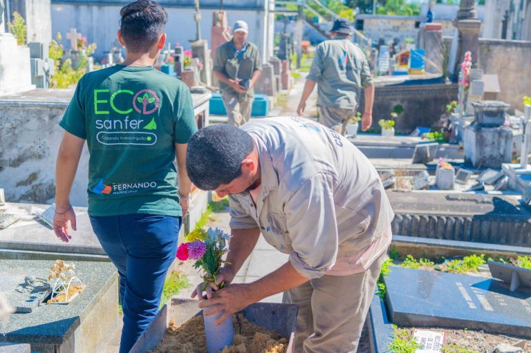 San Fernando realiza acciones de prevención del dengue en el Cementerio Municipal