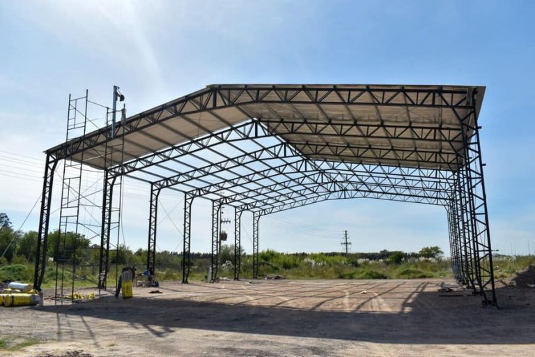 Avanza construcción de centro logístico en San Vicente