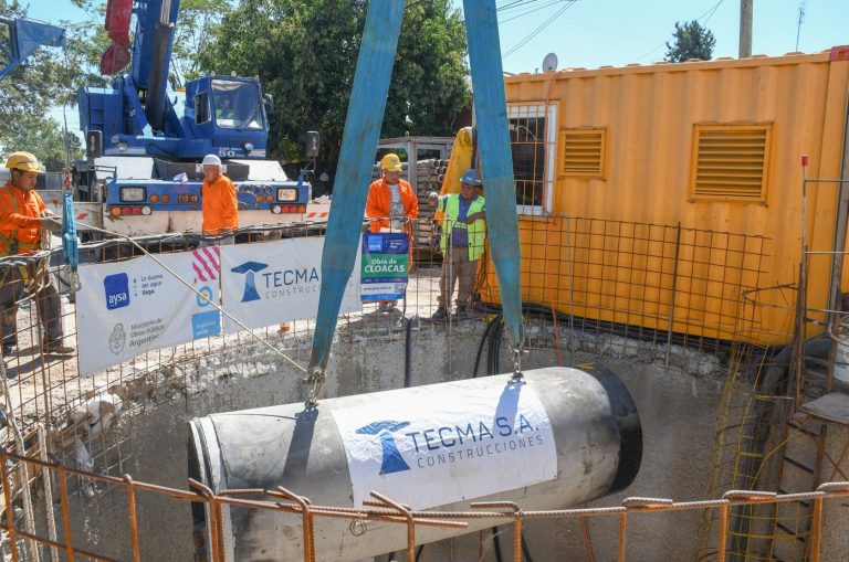 Continúan las obras de redes cloacales en Trujui