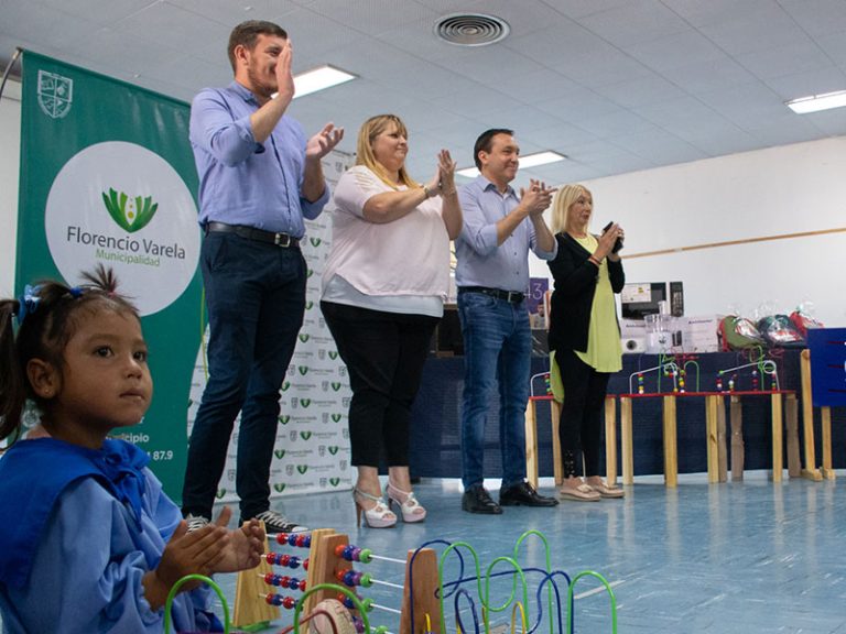 Entregan materiales a Centros de Desarrollo Infantil de Florencio Varela