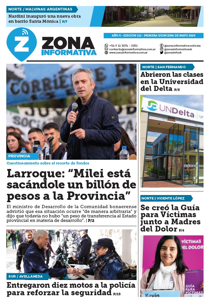 Zona Informativa 1° Quincena de Mayo