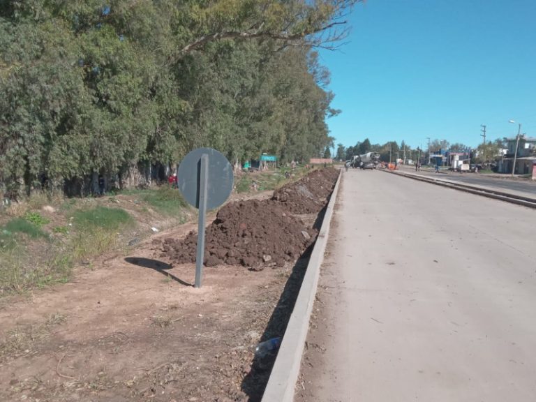 Pavimentan Diagonal Granaderos de San Martín