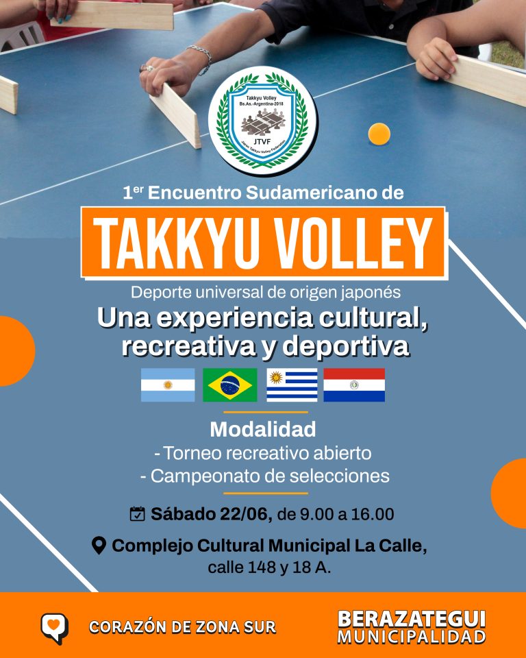 Berazategui, sede de Takkyu volley