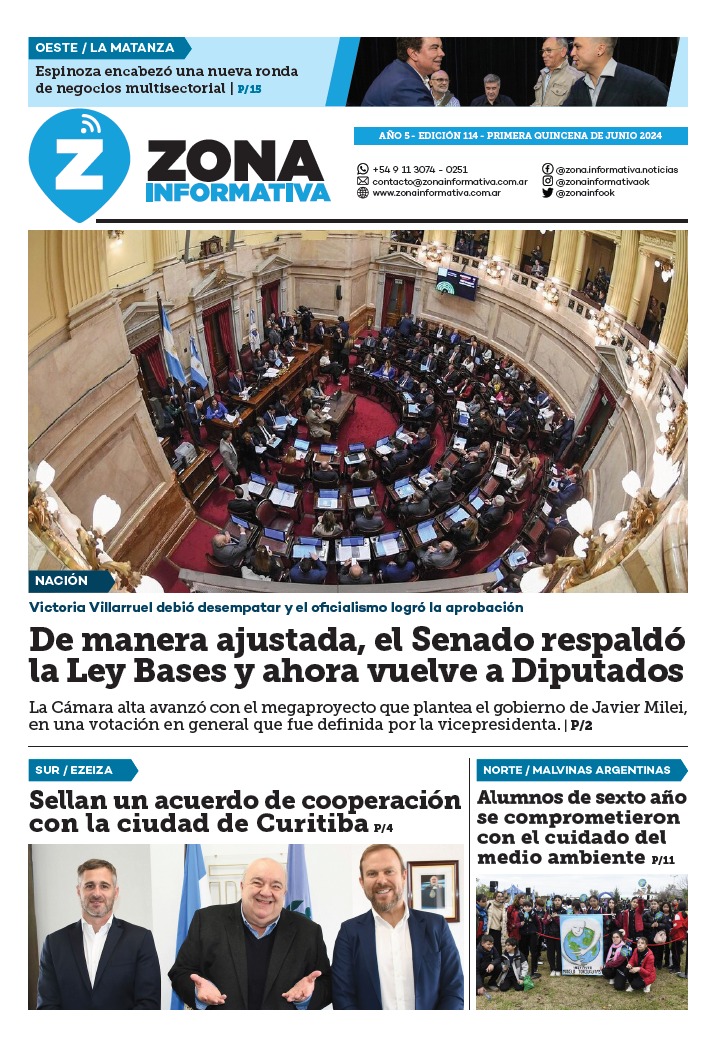 Zona Informativa 1° Quincena de Junio