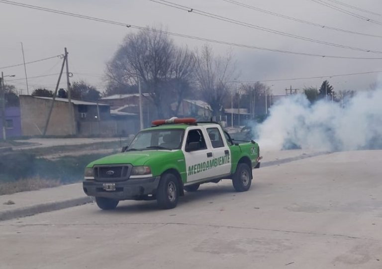 Operativo de fumigación en El Jagüel