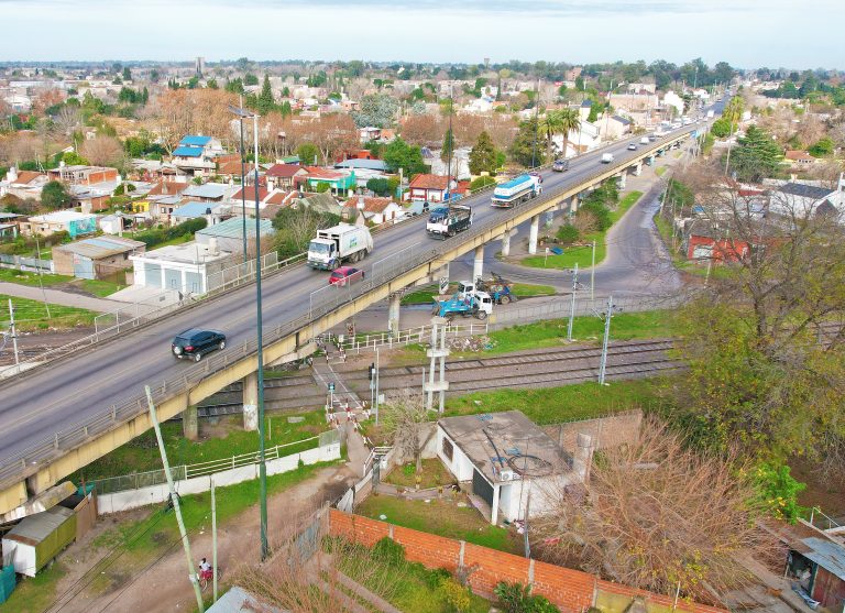 Arranca la puesta de valor del puente de Claypole y se desvía el tránsito