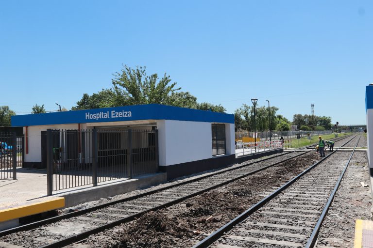 Gastón Granados decidió retomar las obras en la Estación Hospital Ezeiza