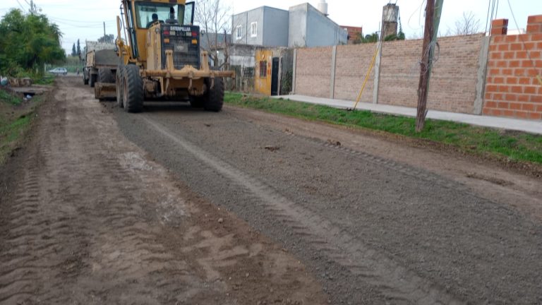 Plan de mejoras en calles de Presidente Perón