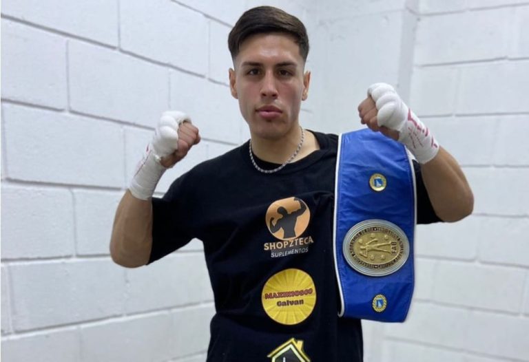 Orgullo local: el boxeador Cristian “Azteca” Ayala reconquistó el título de campeón