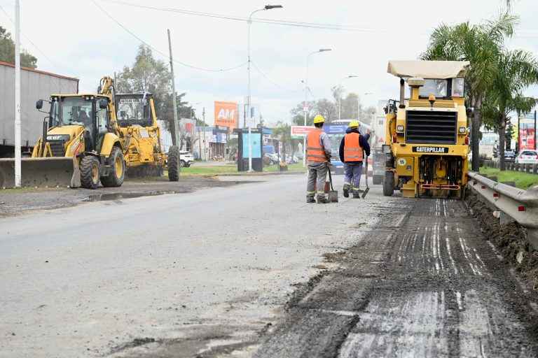 Obras de pavimentación en Canning