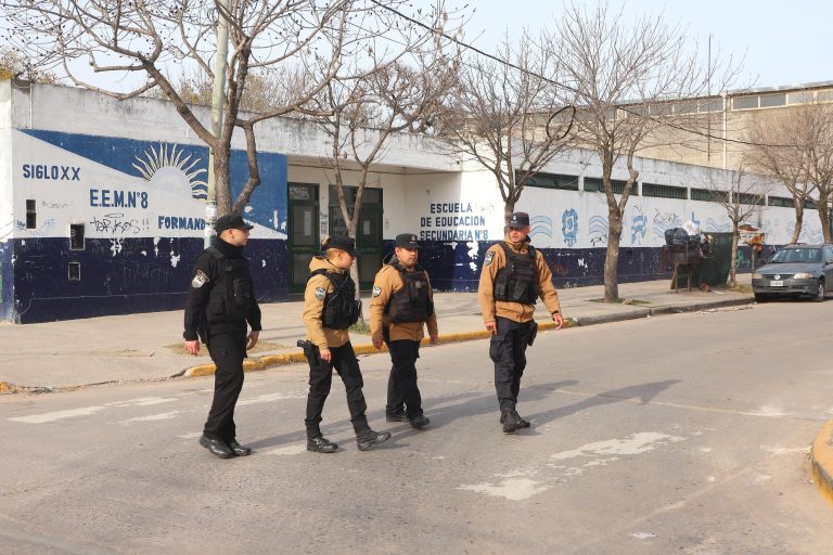 Operativo de prevención del delito en El Jagüel