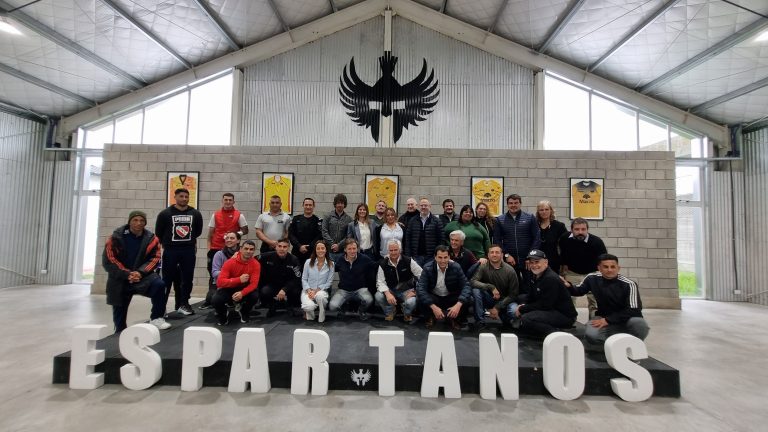 Andreotti visitó a la “Fundación Espartanos” de Rugby en las cárceles