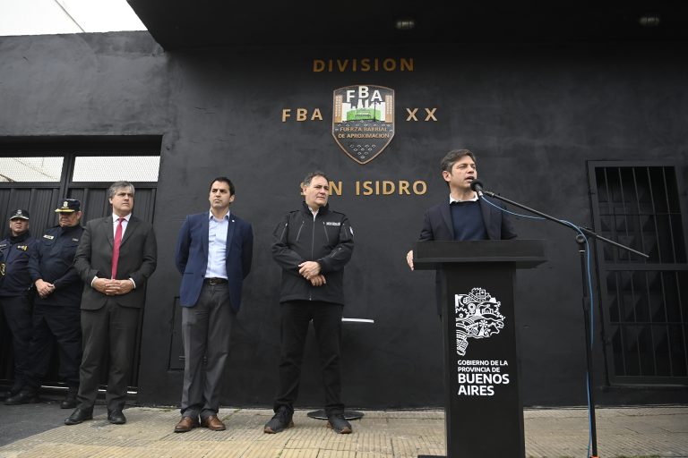 Kicillof inauguró las nuevas instalaciones de la Fuerza Barrial de Aproximación en San Isidro