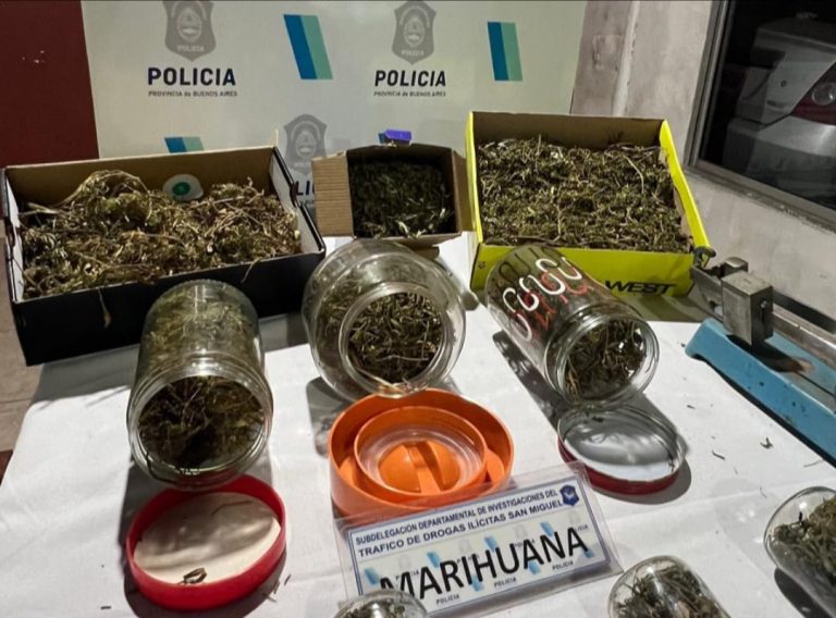 Allanamiento antidrogas y tres detenidos en Los Polvorines
