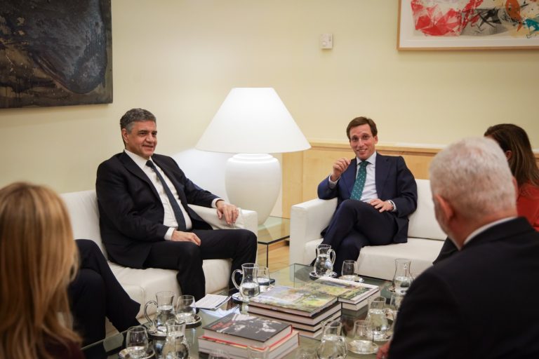 Jorge Macri se reunió con el alcalde de Madrid y con el presidente del Partido Popular