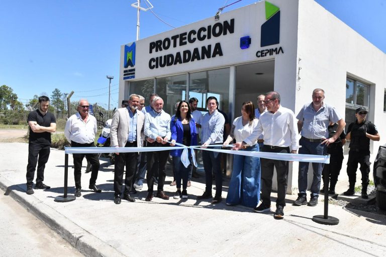 Nardini inauguró dos obras articuladas con el sector privado