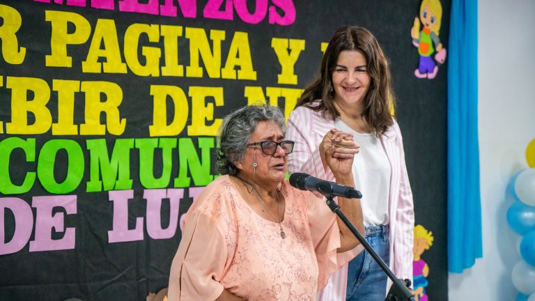 Mariel Fernández inauguró el edificio del Jardín Comunitario “María de Luján”