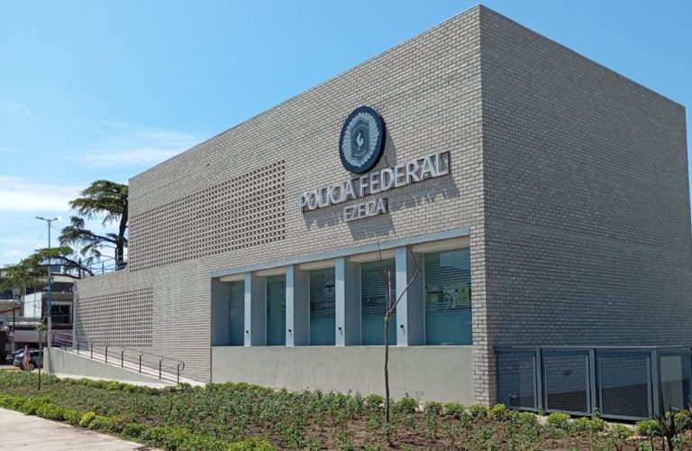 Avanza la construcción del edificio de la Policía Federal en Ezeiza
