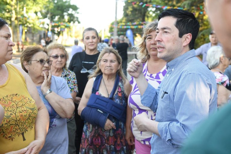 Nardini inauguró el primer tramo de la calle Alfredo Palacios
