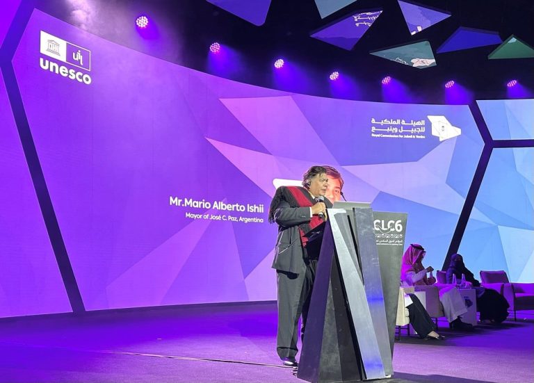 Ishii representó a América Latina en la sexta Cumbre Mundial de Unesco en Arabia Saudita