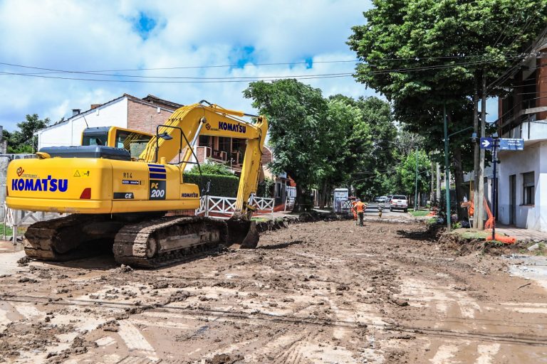 Arrancó un nuevo frente de obra de repavimentación en calles de Boulogne