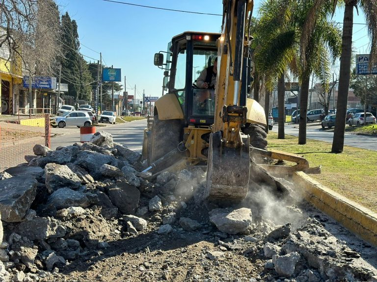 Siguen las obras por los barrios de Almirante Brown