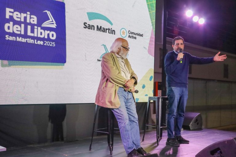 Moreira inauguró la 4° edición de la Feria del Libro San Martín Lee