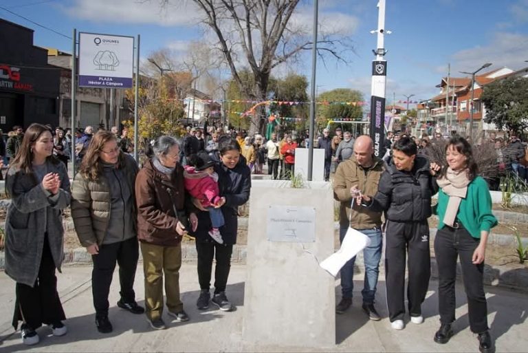 Se inauguró la puesta en valor integral de una plazoleta en Quilmes Oeste