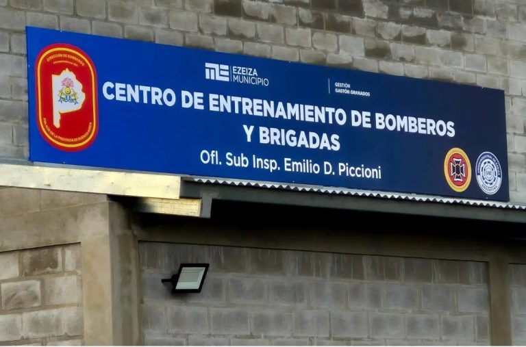 Se inauguró el Centro de Entrenamiento de Bomberos y Brigadas en Ezeiza
