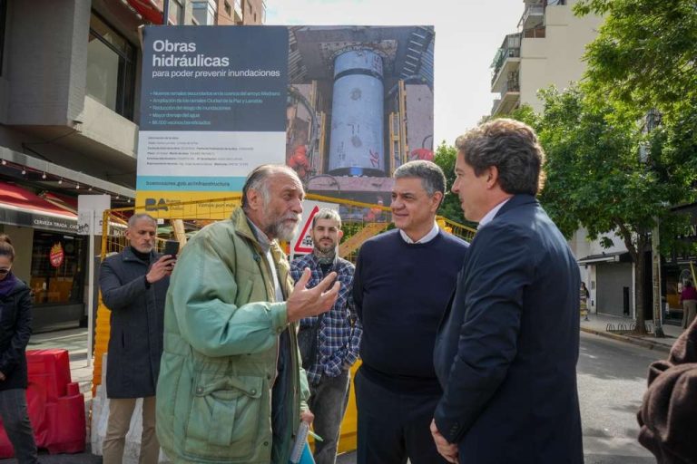 Avanza la obra de los aliviadores del arroyo Medrano que beneficiará a más de 50.000 vecinos