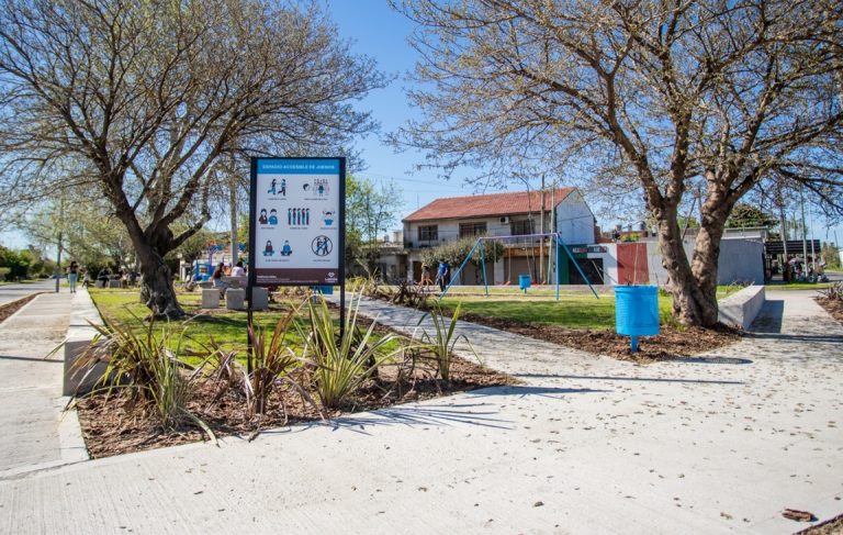 Finalizó la puesta en valor de la plaza de Villa Higueritas