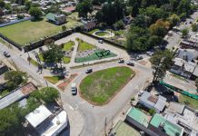 Habilitaron la nueva rotonda de Azcuénaga en San Miguel