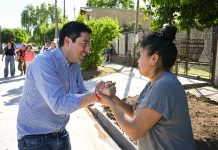 Nardini inauguró una importante obra de pavimentación en Grand Bourg