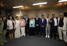 Espinoza y Magario participaron de la jura de los nuevos concejales de La Matanza