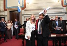 Ishii asumió como senador bonaerense con un compromiso por la educación