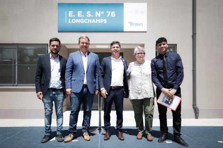 Cascallares, Kicillof y Fabini inauguraron un jardín y un nuevo edificio escolar