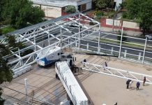 Avanza la renovación integral del playón deportivo del Parque José Hernández en San Martín