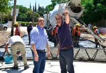 Katopodis recorrió obras de mejoramiento integral en Florencio Varela