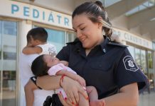 Instinto, manos y una vida que sigue gracias al trabajo en equipo en Malvinas Argentinas