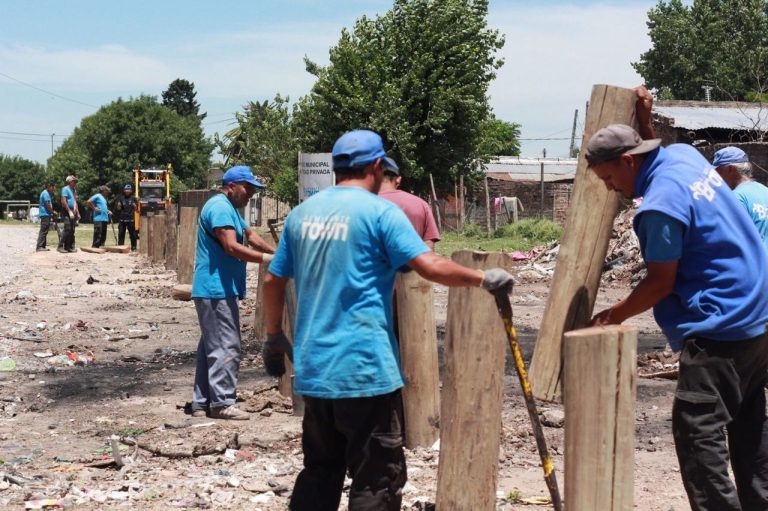 El Municipio transforma un histórico microbasural en las inmediaciones del Puente de Claypole