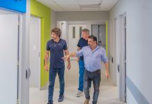 Andreotti visitó la última etapa de obra del nuevo sector de Internación Pediátrica en el Hospital Provincial Cordero