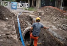 El Municipio de Lomas de Zamora construye una nueva red de desagües