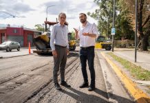 Selci y Katopodis recorrieron el inicio de las obras de repavimentación de la Av. Vergara