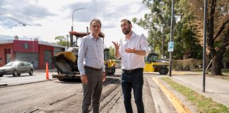 Selci y Katopodis recorrieron el inicio de las obras de repavimentación de la Av. Vergara