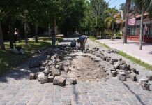 Avanza la recuperación de calles adoquinadas en Lomas de Zamora