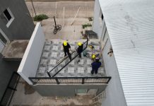 Avanzan las obras de viviendas en el barrio Don Orione