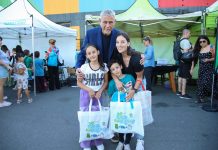 Ferraresi entregó kits “De Punta En Blanco” en el Parque La Estación